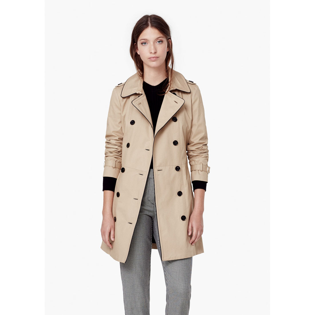 MANGO Cotton-blend trench coat